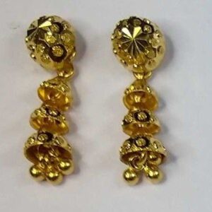 916 Gold Fancy Slowfast Earrings Akm-er-102
