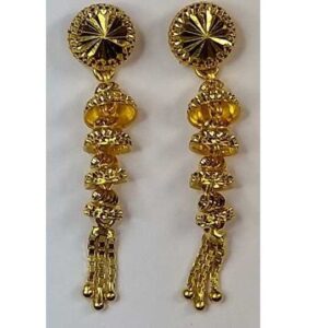 916 Gold Fancy Slowfast Earrings Akm-er-095