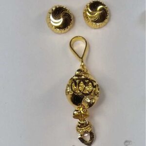 916 Gold Fancy Pendant Set Akm-ps -084