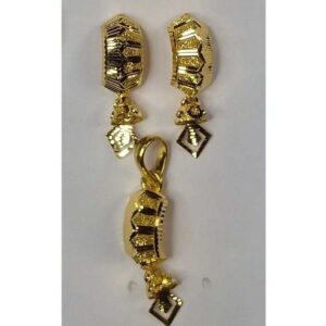 916 Gold Fancy Pendant Set Akm-ps-080