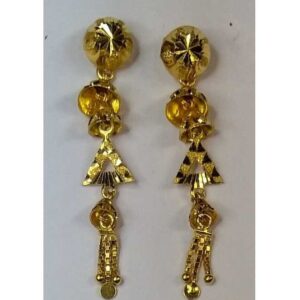 916 Gold Fancy Earrings Akm-er-071