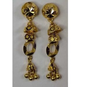 916 Gold Fancy Earrings Akm-er-069