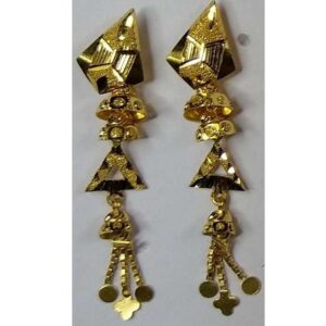 916 Gold Fancy Earrings Akm-er-065