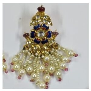 gold jadtar kundan pendant set-akm-ps-058