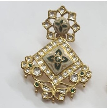 GOLD JADTAR KUNDAN PENDANT SET-AKM-PS-053