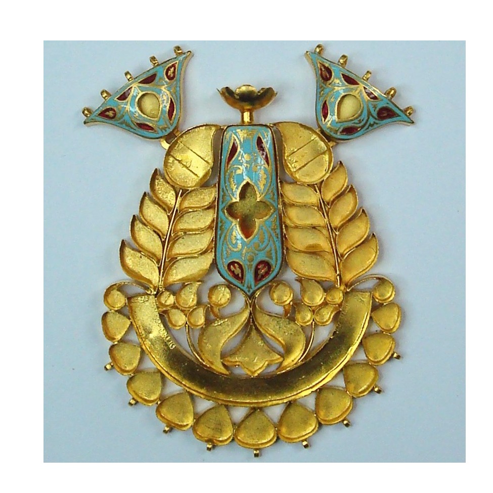 Antique jadtar kundan pendant set khokha-akm-ps-018 - Image 2