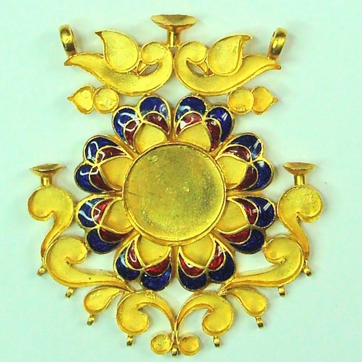 Antique jadtar kundan pendant set khokha-akm-ps-017 - Image 2