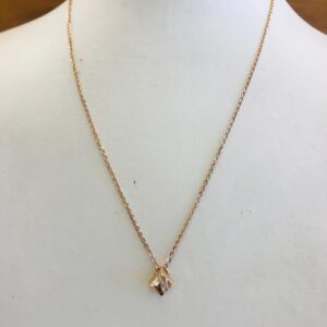 18k Rose Gold Light Weight Necklace Set