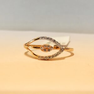 18k Rose Gold butterfly Ladies Ring