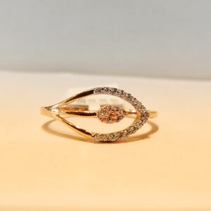 18k Rose Gold butterfly Ladies Ring