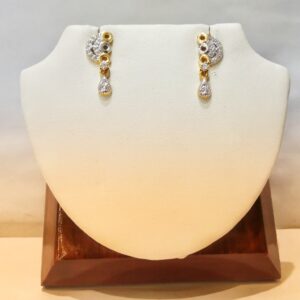 Gold 916 Hallmark Unique Design Earrings