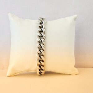 925 sterling silver bracelets square buckle sideways bracelet