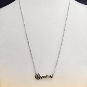 925 Sterling Silver Queen Namet Pendant Necklace For Women
