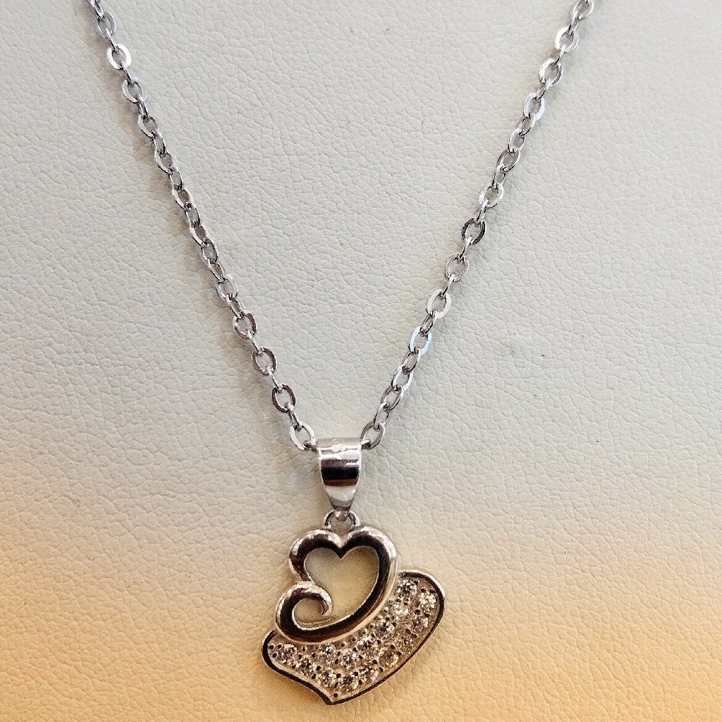 925 Sterling Silver classic Style Pendant Necklace For Women - Image 2