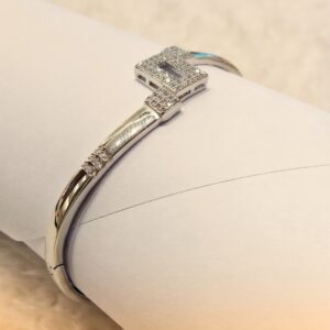 925 Sterling Silver Diamond Classic Design Bracelet For women