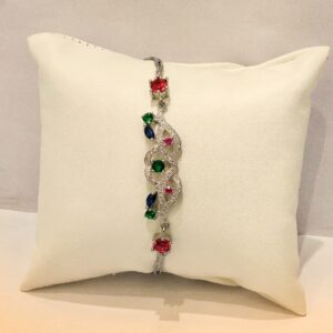 925 Sterling Silver Diamond Classic Bracelet