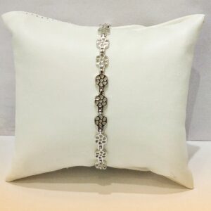 925 Sterling Silver Flower Vintage Bracelet