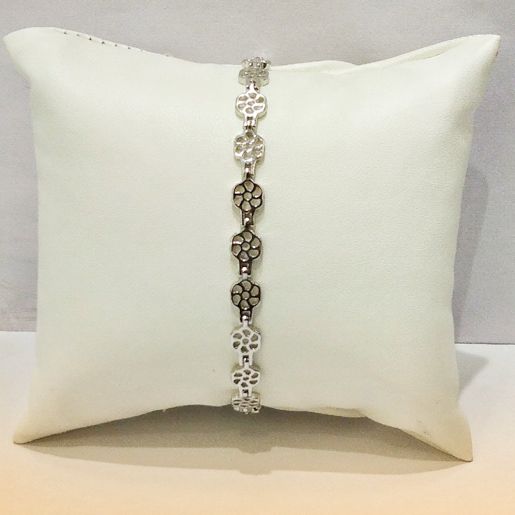 925 Sterling Silver Flower Vintage Bracelet