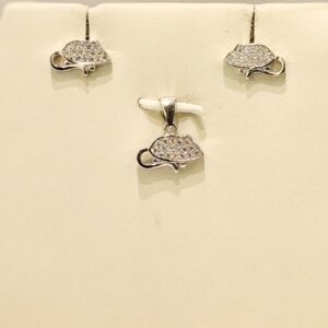 925 Sterling Silver Unique Pendant Set