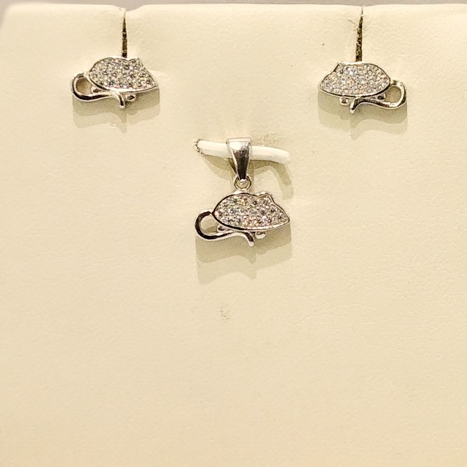 925 Sterling Silver Unique Pendant Set
