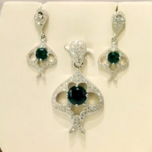 925 Sterling Silver Zirlon Studded Spear Dangling