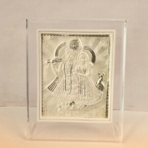 999 Silver  Radha Krishna Frame For Gift