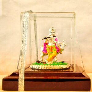 999 emerald lord krishna silver idol