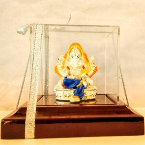 999 Emerald Ganeshji Silver ldol
