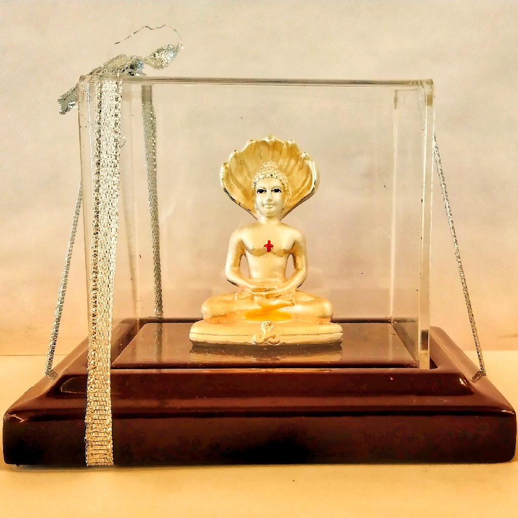 999 Emerald God  Parshwanath Silver Idol