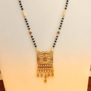 22k Hallmark kalkati square Pendant Mangalsutra