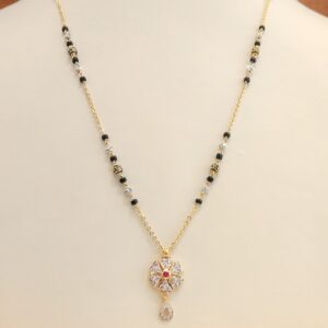 22k Hallmark Casting Diamond Nlce  Mangalsutara