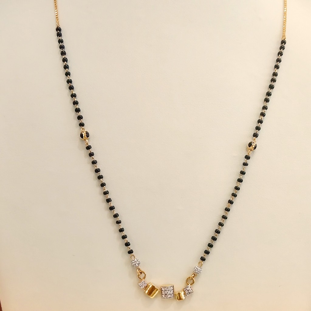 916 Hallmark Delicate 1Laine Diamond Mangalsutra