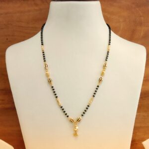 22k Meena Vertical Daily Wear Leight Weight Mangalsutra