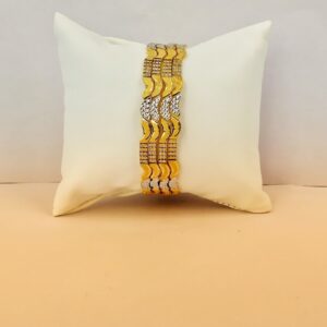 916 Hallmark Fancy Rodium Bangles