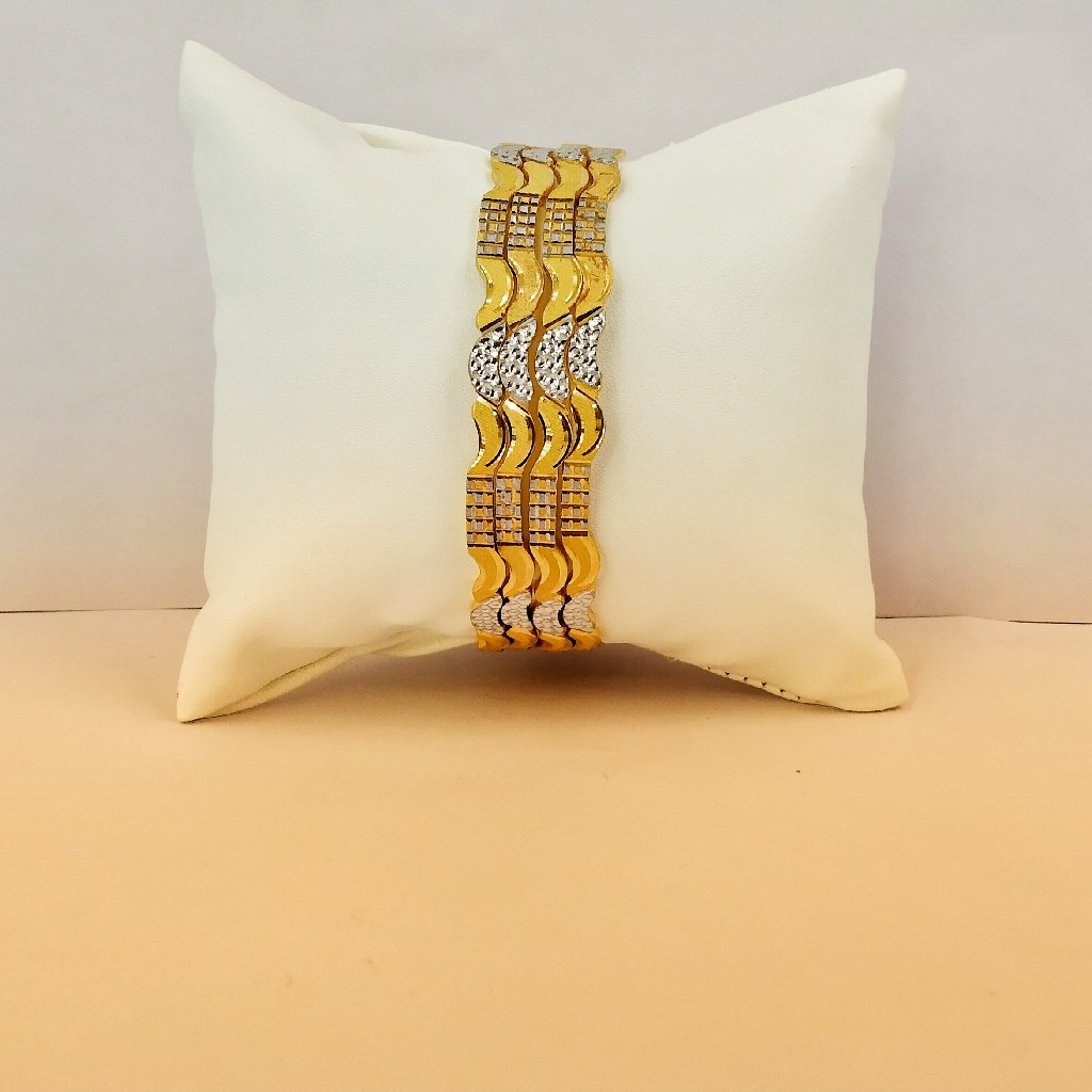 916 Hallmark Fancy Rodium Bangles - Image 2