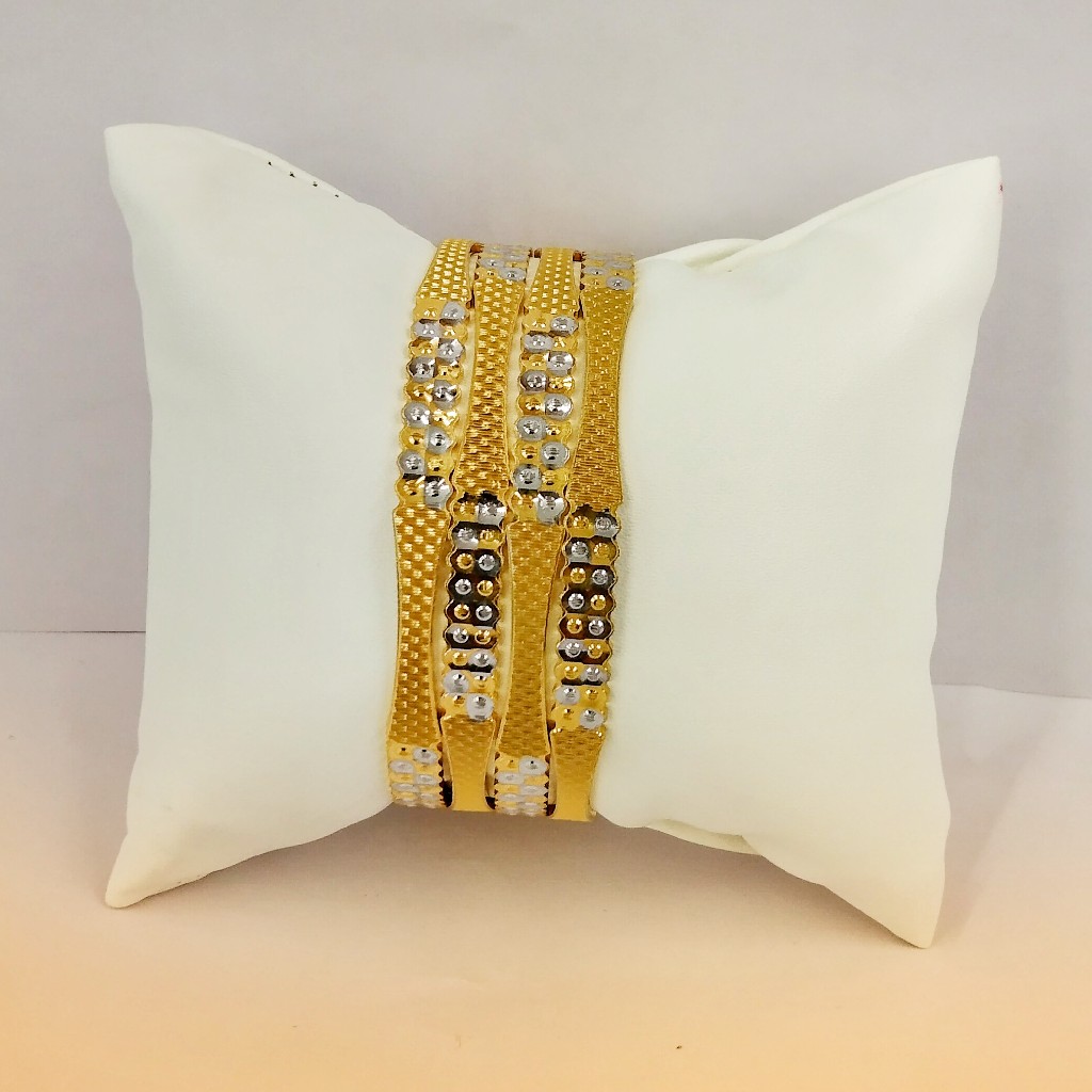 916 Hallmark Fancy Rodium Bangles