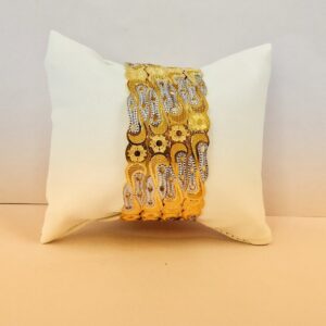 916 Hallmark Fancy Rodium Bangles