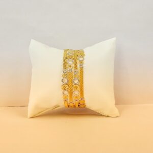 916 Hallmark Rodium Fancy Bangles