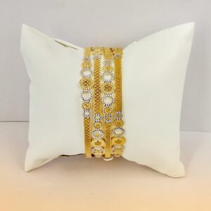 916 Hallmark Rodium Fancy Bangles