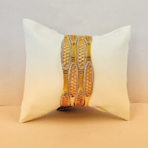 916 Hallmark Fancy Rodium Bangles