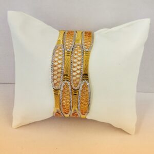 916 Hallmark Fancy Rodium Bangles