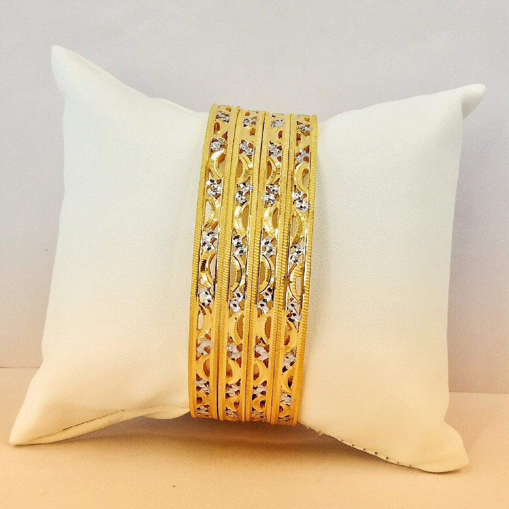 916 Hallmark Fancy Rodium Bangles