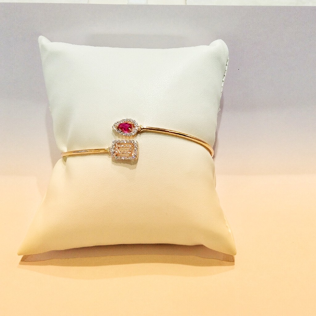 18k Rose Gold Fancy Light Weight Ladies Bracelet