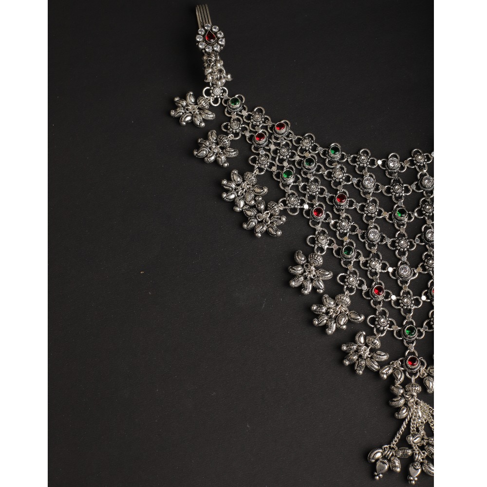 925 Sliver Antique Necklace PJ-0005 - Image 2