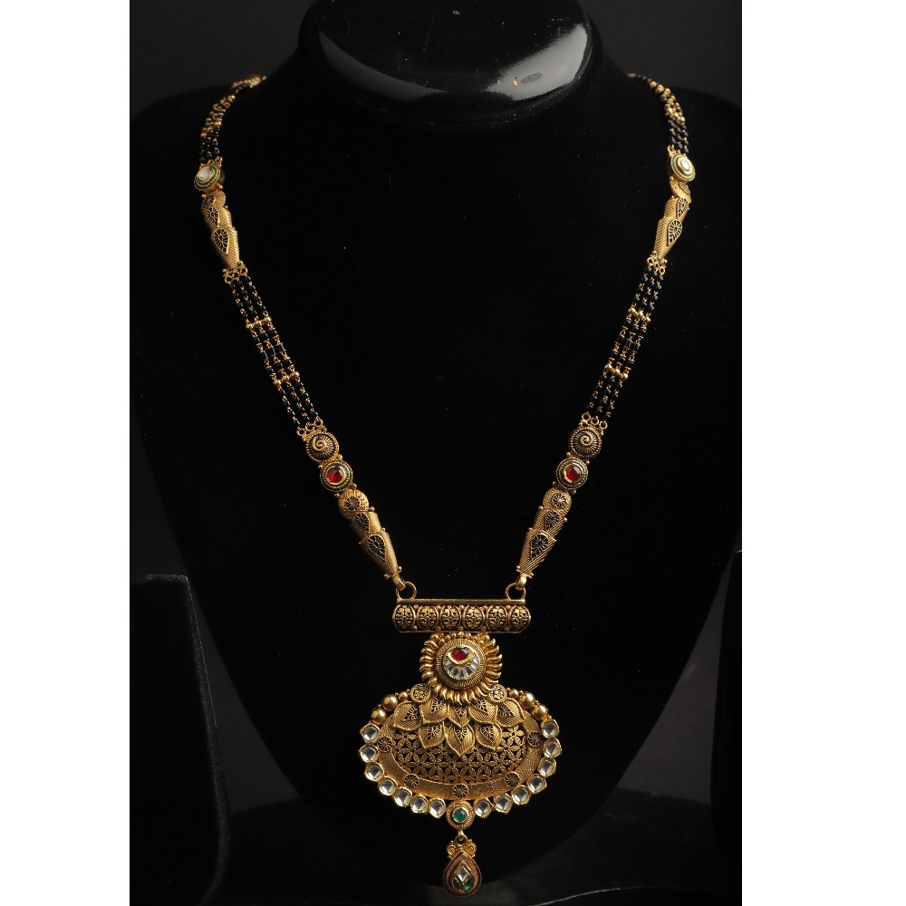 916 Gold Antique Mangalsutra For Women PJ-38