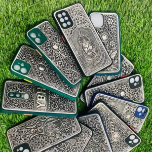 Silver Customised Mobile Cover