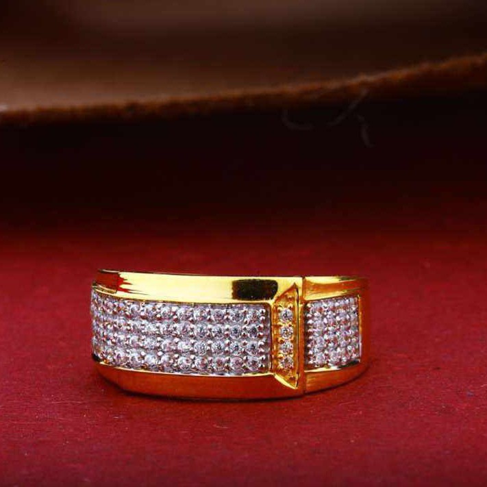 22k(916)Fancy Gents Diamond Ring