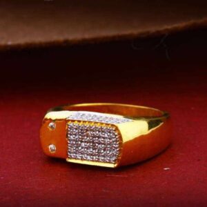22k(916) Fancy Gents Diamond Ring