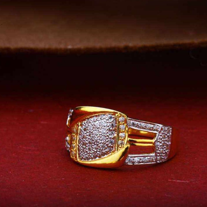 22k(916) Fancy Diamond Gents Ring