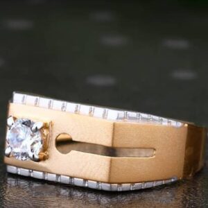 18k(750)Gents Rose Gold Diamond Ring